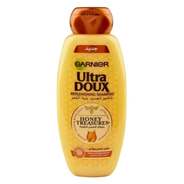 photo_2025-08-30_20-40-56 شامبو جارنييه أولترا دو لتجديد بنية الشعر بكنوز العسل – 400 مل