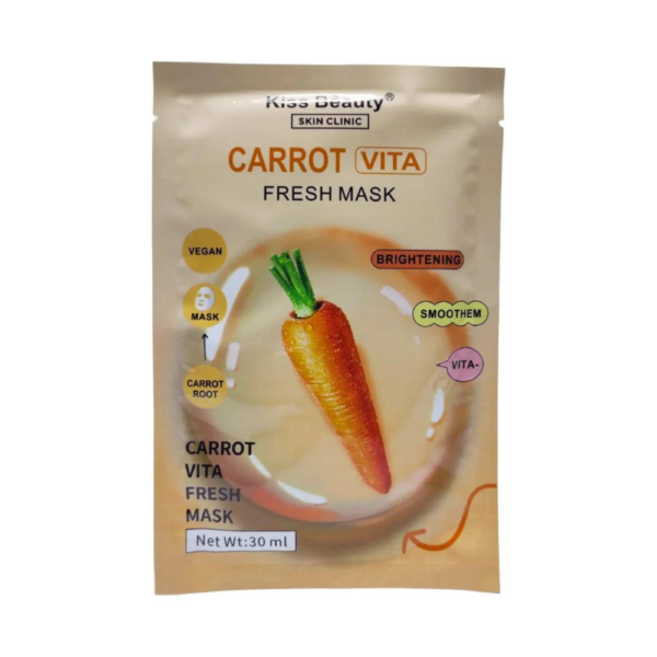 carrot ماسك ترطيب الوجه بخلاصة ماء جذور الجزر كيس بيوتي - 30 مل