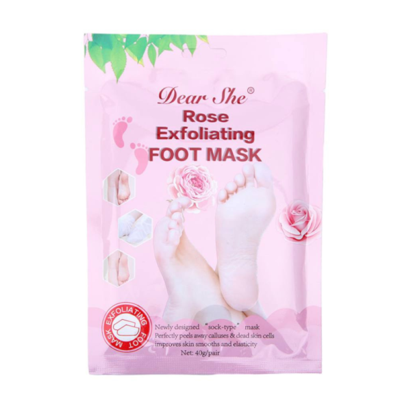 rose قناع تقشير القدمين ببتلات الورد دير شي - 40 جم
