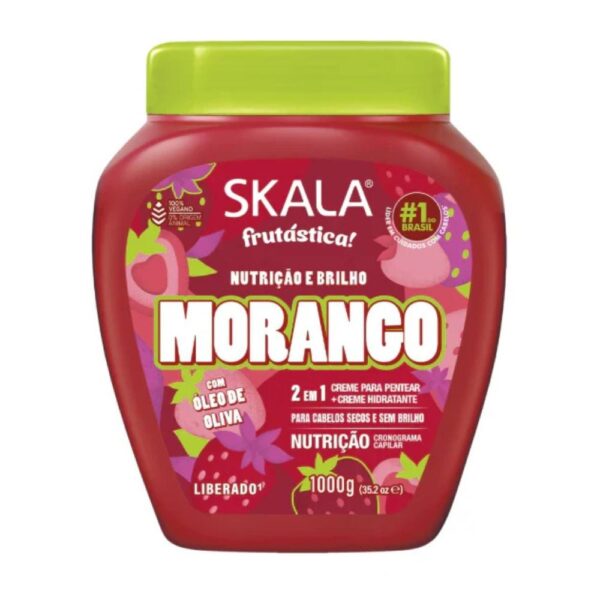 كريم علاج وتصفيف الشعر سكالا بالفراولة – 1000 غ